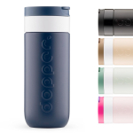 Roestvrijstalen thermobeker met anti-lekmechanisme Dopper 400 ml kleur marineblauw vierde weergave