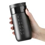 RVS thermobeker voor onderweg met klapdeksel Dopper 300 ml kleur zwart tweede weergave