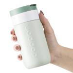 RVS thermobeker voor onderweg met klapdeksel Dopper 300 ml kleur bosgroen vierde weergave
