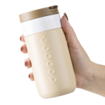 RVS thermobeker voor onderweg met klapdeksel Dopper 300 ml kleur lichtbruin zevende weergave