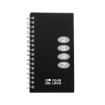 Zakagenda met weekoverzicht en FSC®-certificering kleur zwart met jouw bedrukking