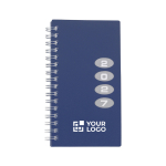 Zakagenda met weekoverzicht en FSC®-certificering kleur blauw met jouw bedrukking