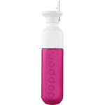 Roestvrijstalen fles met rietje Dopper Original 450 ml kleur neon fuchsia eerste weergave