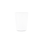 Herbruikbare en recyclebare mini plastic beker 220 ml kleur wit