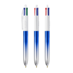 Plastic balpen met meerkleurmechanisme, 4 kleuren BIC® kleur blauw