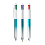 Plastic balpen met meerkleurmechanisme, 4 kleuren BIC® kleur turkoois