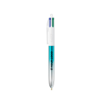 Plastic balpen met meerkleurmechanisme, 4 kleuren BIC® met afdrukgebied