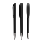 Navulbare plastic balpen met zwarte inkt Super Clip Soft BIC® kleur zwart