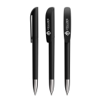 Navulbare plastic balpen met zwarte inkt Super Clip Soft BIC® kleur zwart