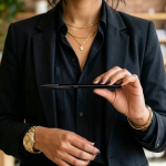 Metalen pen met navulling en zwarte inkt Cristal® Re’New Black BIC®