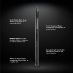 Metalen pen met navulling en zwarte inkt Cristal® Re’New Black BIC®