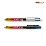 Plastic balpen met metallic afwerking en 4 kleuren Flags BIC®