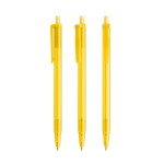 Plastic balpen met klikmechanisme en blauwe inkt Clic Stic BIC® kleur doorzichtig geel