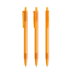 Plastic balpen met klikmechanisme en blauwe inkt Clic Stic BIC® kleur doorzichtig oranje