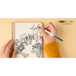 Plastic balpen met klikmechanisme en blauwe inkt Clic Stic BIC®