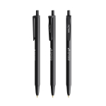 Plastic BIC® balpen met Softfeel® rubberen behuizing, zwarte inkt