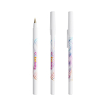 Balpen met soepele schrijfervaring en blauwe inkt Round Stic kleur wit