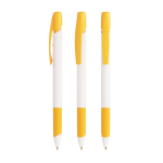 Plastic balpen met intrekbare drukknop en zwarte inkt BIC® kleur geel