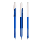 Plastic vulpotlood BIC® met stevige clip en intrekbaar mechanisme kleur doorzichtig blauw