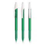 Plastic vulpotlood BIC® met stevige clip en intrekbaar mechanisme kleur doorzichtig groen
