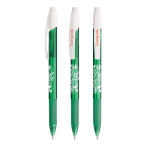 Plastic vulpotlood BIC® met stevige clip en intrekbaar mechanisme kleur doorzichtig groen