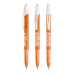 Plastic vulpotlood BIC® met stevige clip en intrekbaar mechanisme kleur doorzichtig oranje