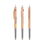 Intrekbare, ergonomische kunststof pen met blauwe inkt BIC® kleur pasteloranje