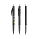 Intrekbare, ergonomische kunststof pen met blauwe inkt BIC®