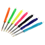 Intrekbare, ergonomische kunststof pen met blauwe inkt BIC® achteraanzicht