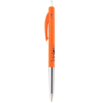 Intrekbare, ergonomische kunststof pen met blauwe inkt BIC®