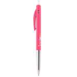 Intrekbare, ergonomische kunststof pen met blauwe inkt BIC®