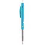 Intrekbare, ergonomische kunststof pen met blauwe inkt BIC®