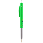 Intrekbare, ergonomische kunststof pen met blauwe inkt BIC®