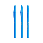 Plastic pen met klassieke dop en blauwe inkt Style BIC® kleur blauw