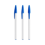 Plastic pen met klassieke dop en blauwe inkt Style BIC®