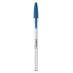 Plastic pen met klassieke dop en blauwe inkt Style BIC®