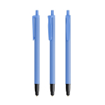 Plastic pen met stylus en blauwe inkt Clic Stic BIC® kleur blauw