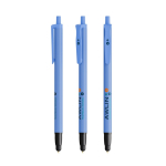 Plastic pen met touchfunctie en zwarte inkt Clic Stic BIC® kleur blauw