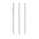 Navulbaar kunststof vulpotlood met gum en 2 stiften van 0,7 mm BIC® kleur wit