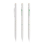 Navulbaar kunststof vulpotlood met gum en 2 stiften van 0,7 mm BIC® kleur wit