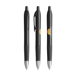 Intrekbare plastic pen met zwarte inkt Intensity® Gel Clic BIC® kleur zwart