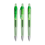 Intrekbare plastic pen met zwarte inkt Intensity® Gel Clic BIC® kleur doorzichtig groen