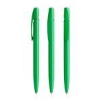 Plastic BIC®-balpen met personaliseerbare clip en blauwe inkt kleur tropisch groen