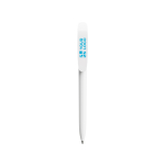 Plastic BIC® pen met grote clip en zwarte inkt met afdrukgebied