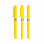 Plastic markeerstift met rubberen grip, meerdere kleuren Brite Liner® kleur geel