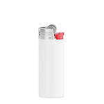 Compacte kunststof aansteker met kinderbeveiliging BIC® J25 kleur wit
