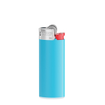 Compacte kunststof aansteker met kinderbeveiliging BIC® J25 kleur cyaan blauw