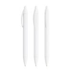 Plastic pen met brede behuizing en blauwe schrijfkleur Wide Body BIC® kleur wit