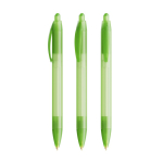 Plastic pen met brede behuizing en blauwe schrijfkleur Wide Body BIC® kleur doorzichtig groen