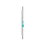 Plastic pen met brede behuizing en blauwe schrijfkleur Wide Body BIC® met afdrukgebied